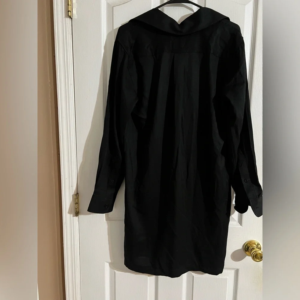 Ralph Lauren Black Label - Long Sleeve Lace-up Shirt Dress - Size 6 - Picture 6 of 6
